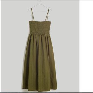 MADEWELL Theo Sleeveless Midi Dress Small NWT